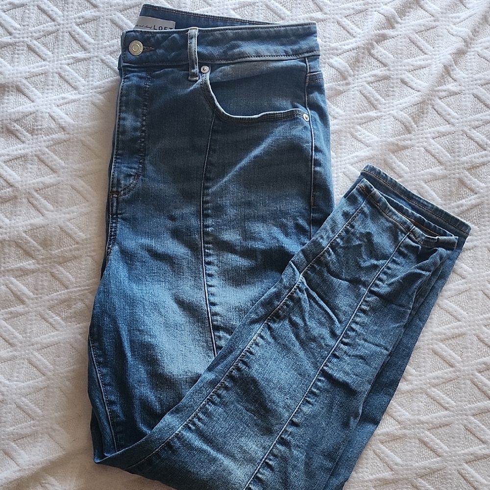 LOFT Women's Blue Skinny Jeans